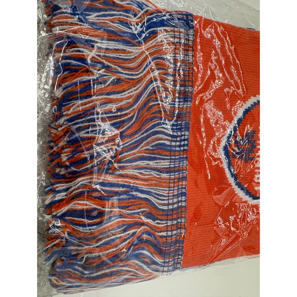 Official FC Cincinnati MLS Soccer Scarf - Orange/Blue/White Knit Fan Gear
